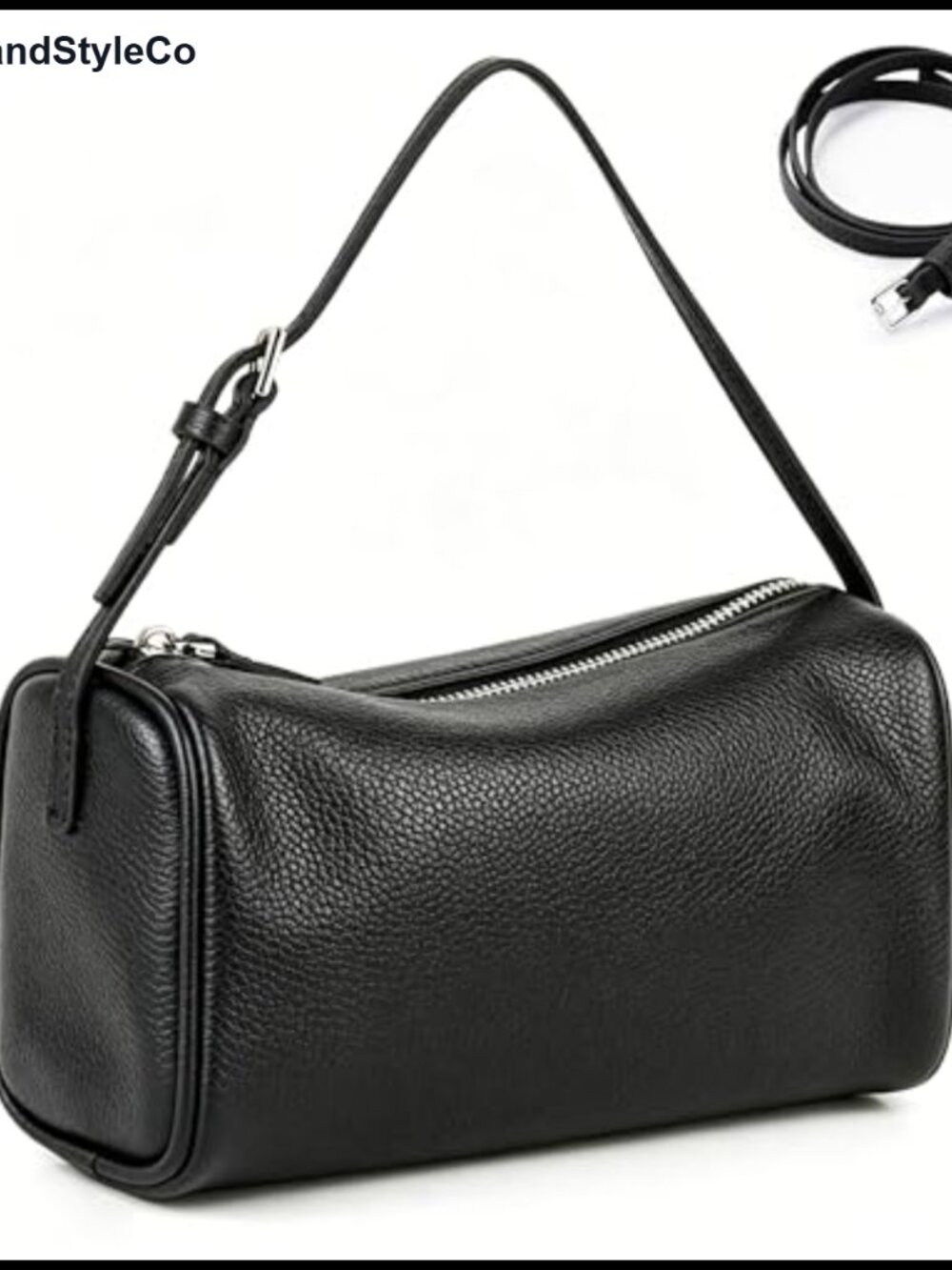 Genuine Leather Crossbody Hobo Bag with Adjustable Strap Handbag